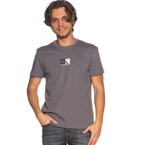 Calvin Klein pánské šedé tričko - S (PTP)